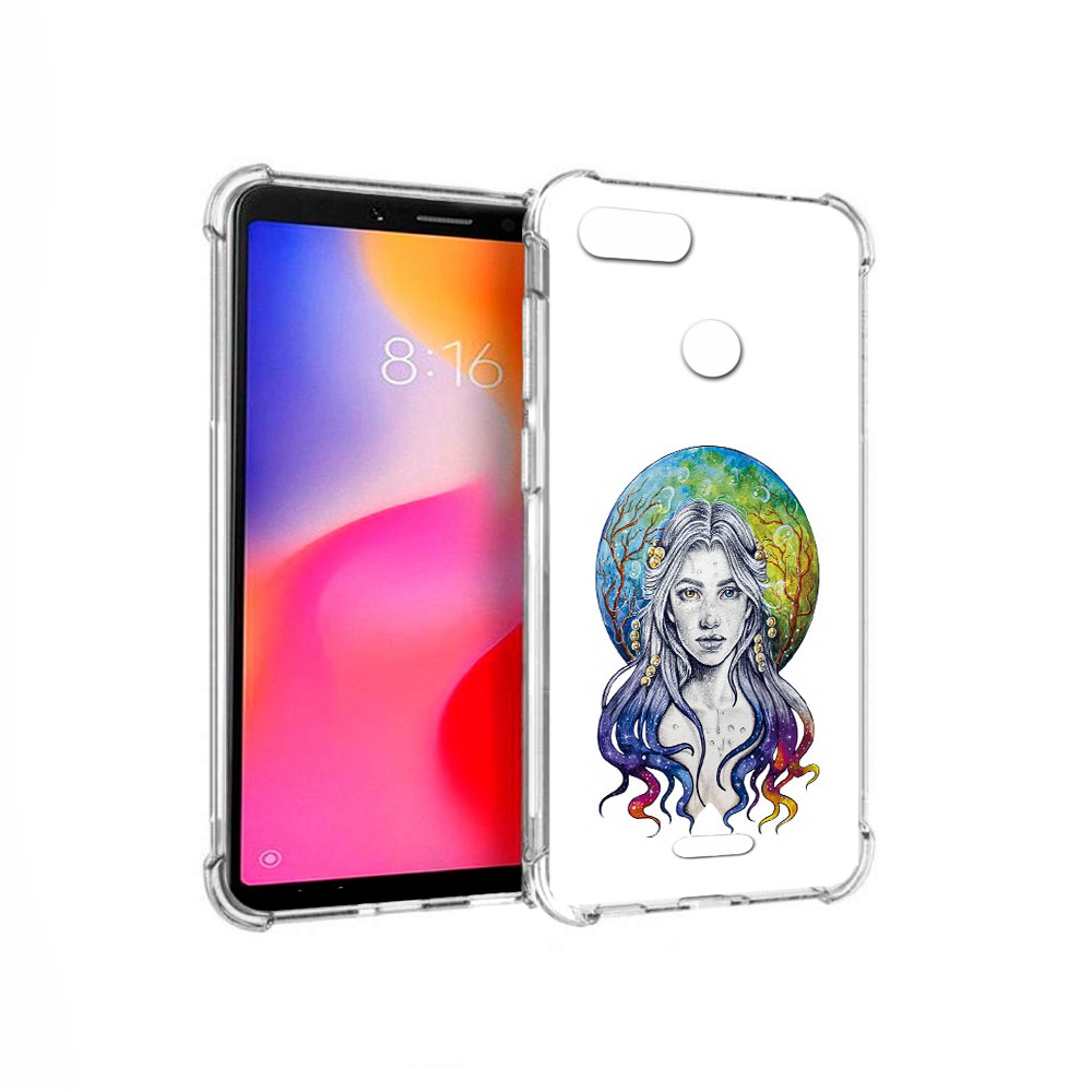

Чехол MyPads Tocco для Xiaomi Redmi 6 девушка с красивыми волосами (PT113762.304.313), Прозрачный, Tocco
