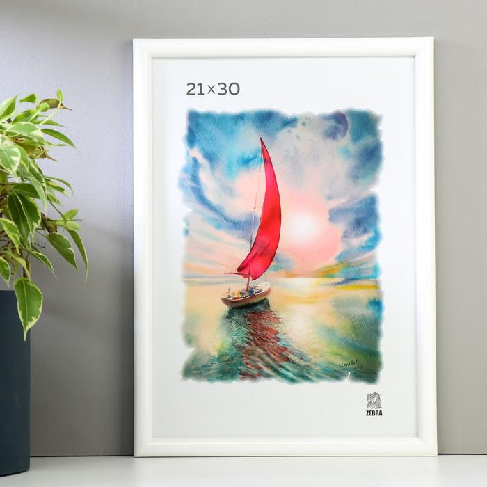 

Zebra Фоторамка пластик 21х30 см (500) белый