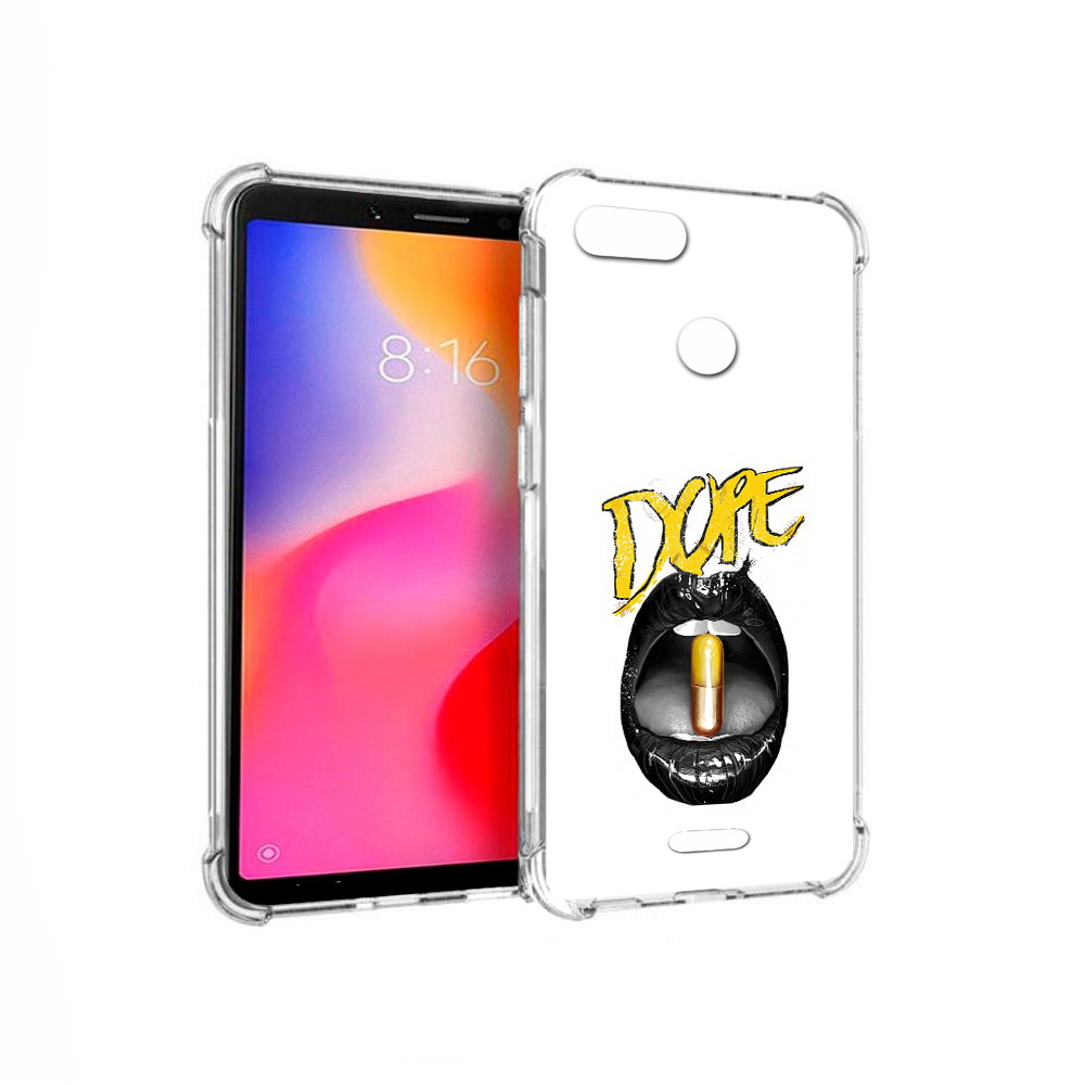 

Чехол MyPads Tocco для Xiaomi Redmi 6 губы (PT113762.304.303), Прозрачный, Tocco