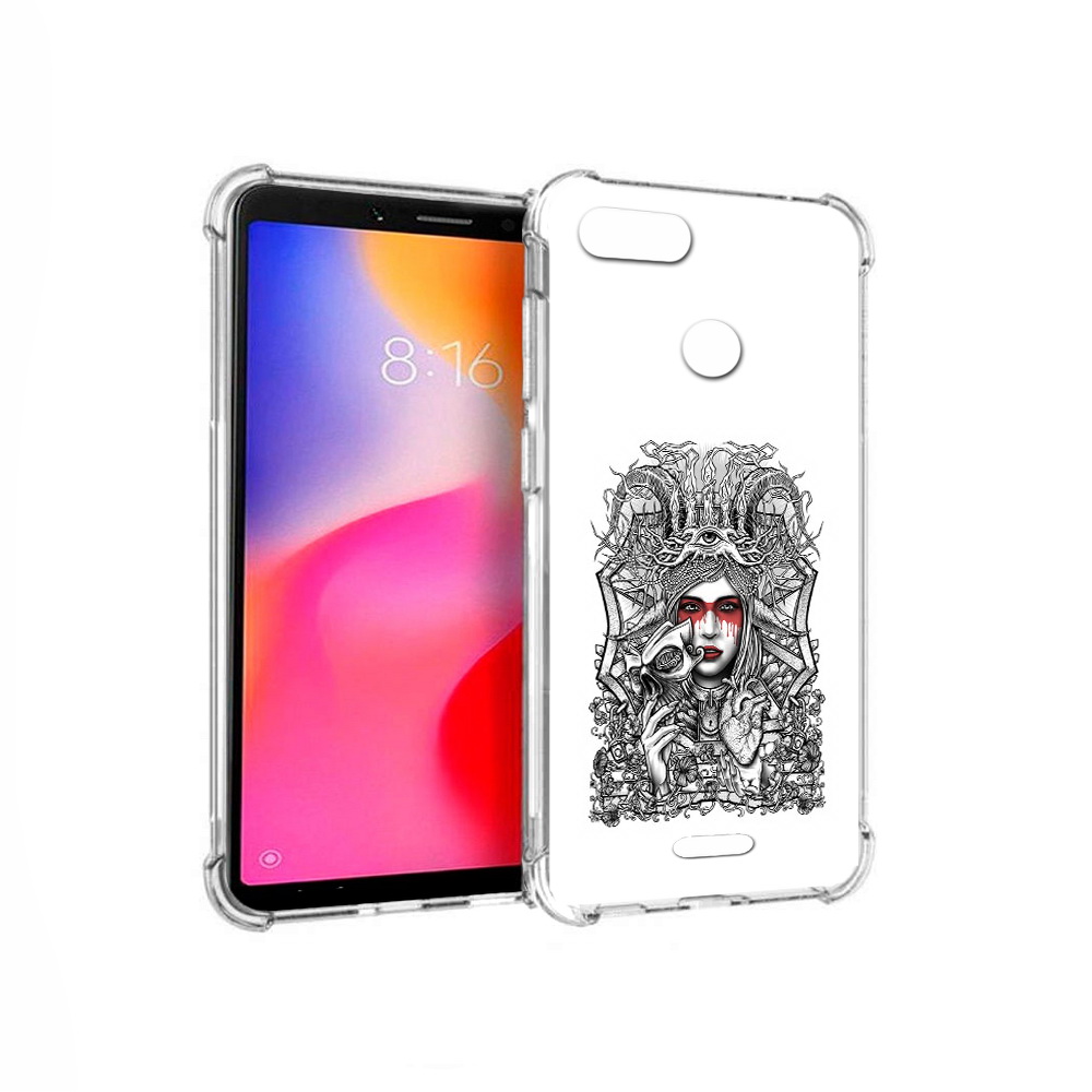 

Чехол MyPads Tocco для Xiaomi Redmi 6 грусная девушка (PT113762.304.302), Прозрачный, Tocco