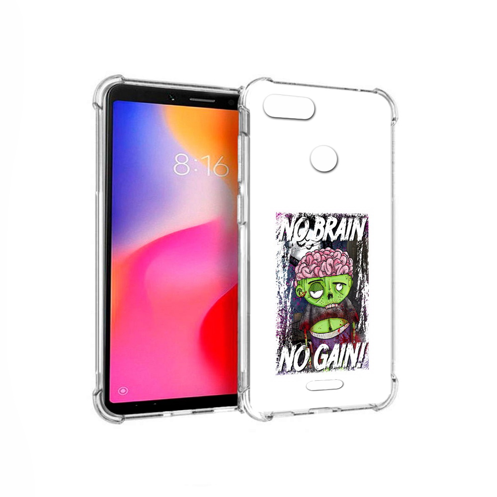 

Чехол MyPads Tocco для Xiaomi Redmi 6 глупый зомби (PT113762.304.289), Прозрачный, Tocco