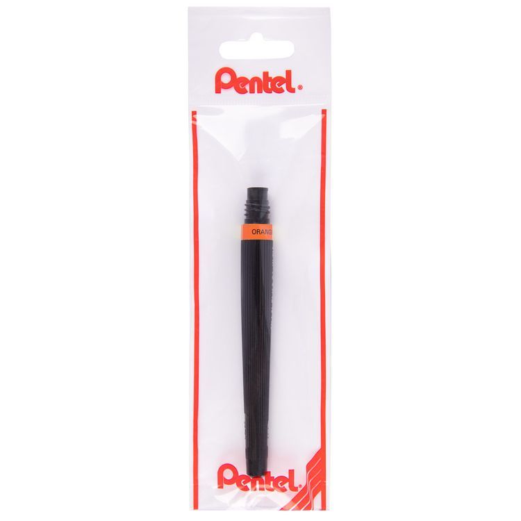 Сменный картридж для кисти с краской Pentel Colour Brush GFL, цвет: оранжевый