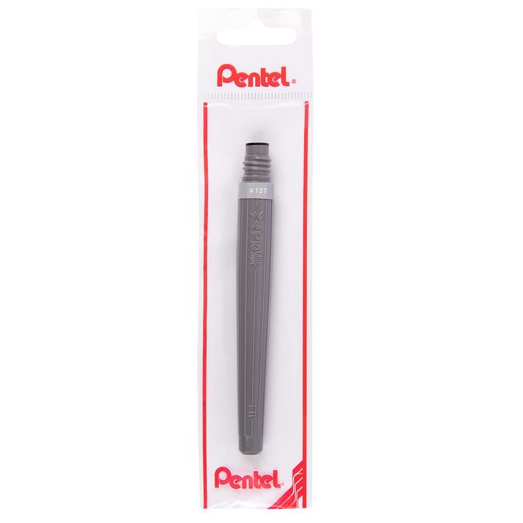 Сменный картридж для кисти Pentel Colour Brush XGFP, цвет: серый