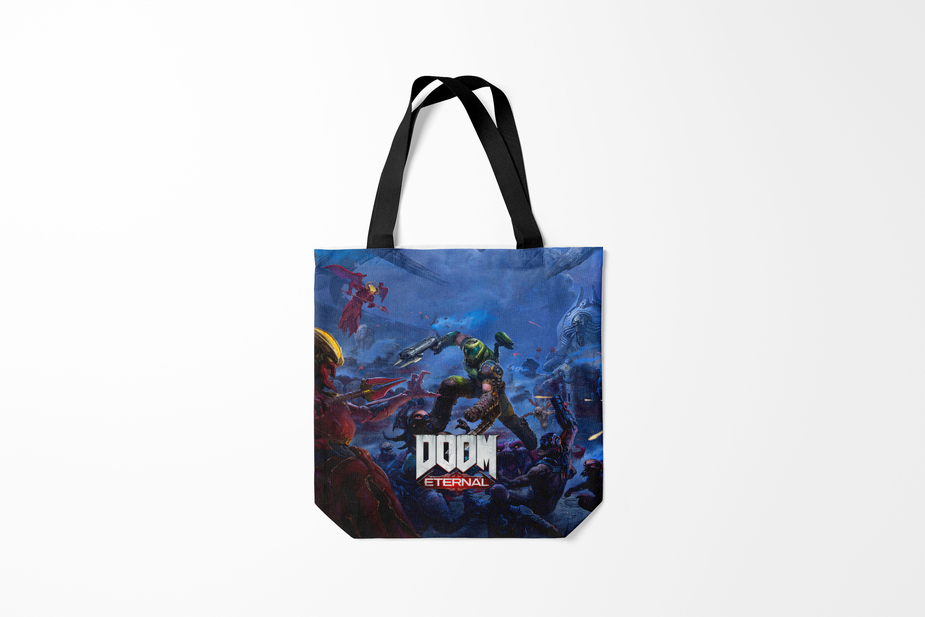 

Сумка шoппер унисекс Burnettie Doom Eternal The Ancient Gods, черный, Doom Eternal The Ancient Gods