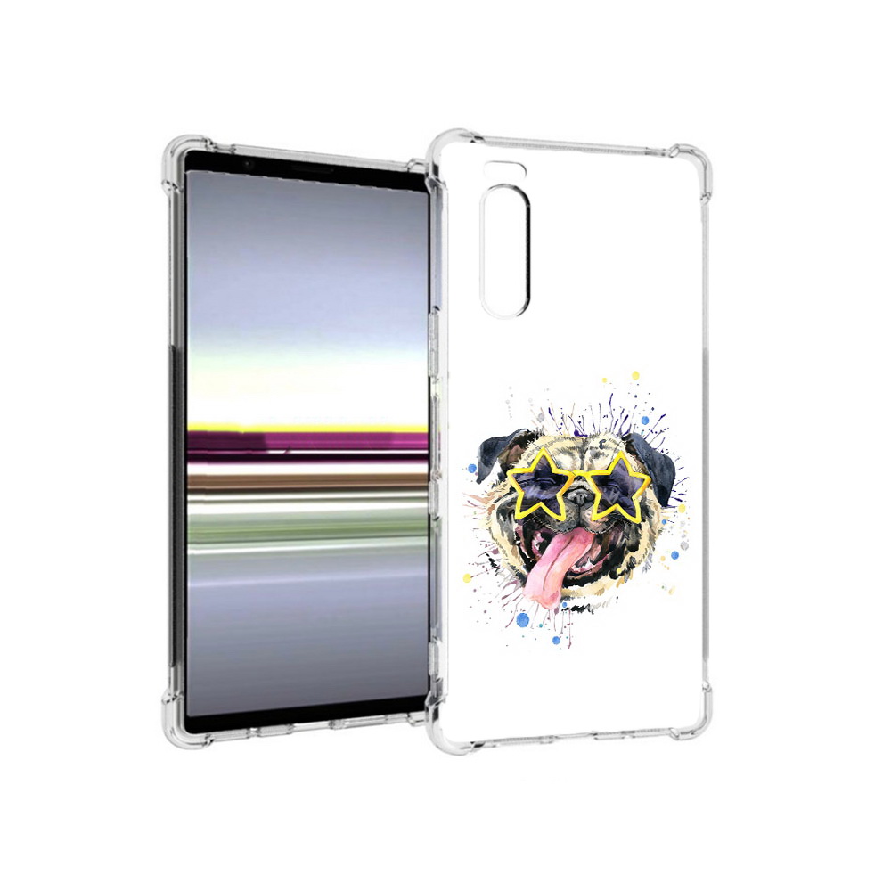 

Чехол MyPads Tocco для Sony Xperia 5 мопс боксер (PT139963.234.482), Прозрачный, Tocco