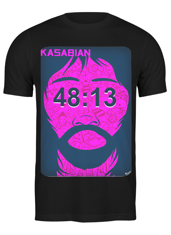 Футболка мужская Printio Kasabian - 48:13 черная XL