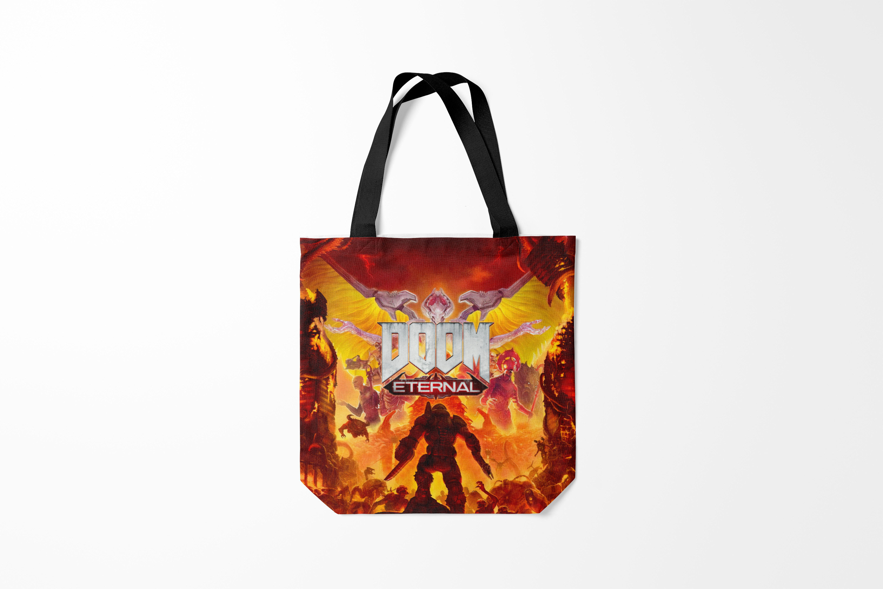 

Сумка шoппер унисекс Burnettie Doom Eternal., черный, Doom Eternal.
