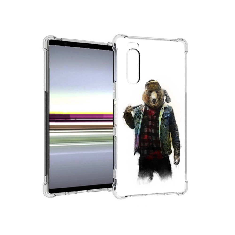 

Чехол MyPads Tocco для Sony Xperia 5 медведь с топором (PT139963.234.469), Прозрачный, Tocco