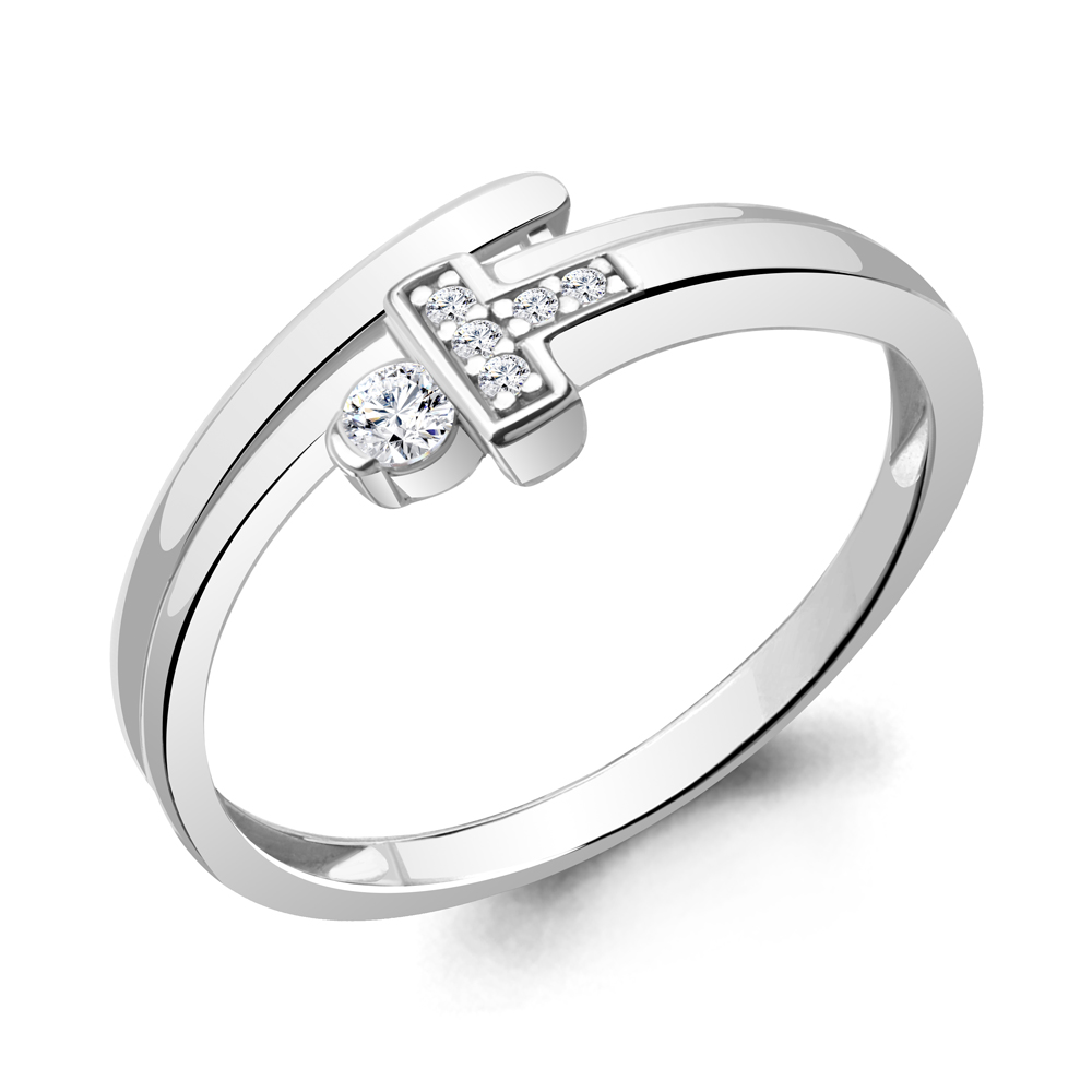 

Кольцо из белого золота с бриллиантом р., Aquamarine 964024А, 964024А_585_бз