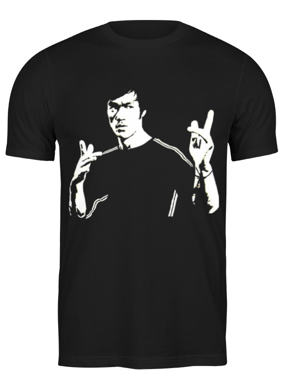 

Футболка мужская Printio Bruce lee черная XL, Черный, Bruce lee