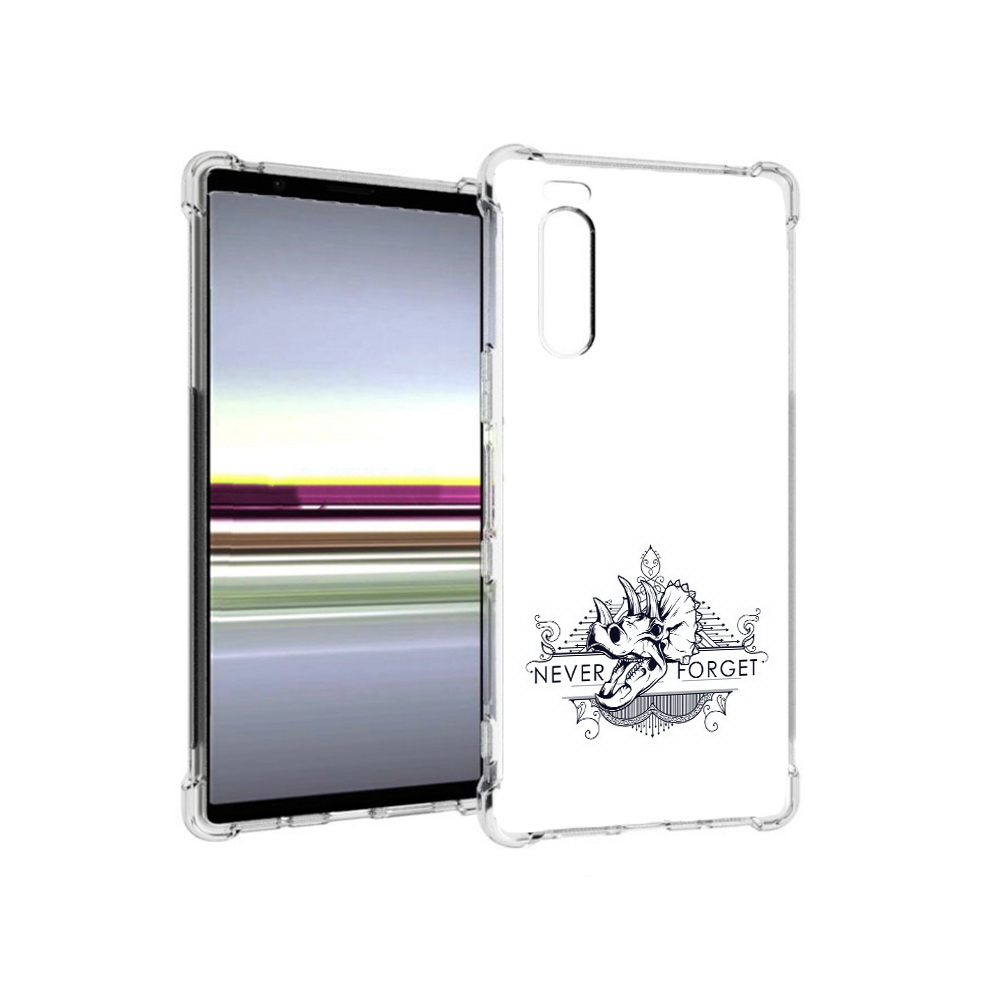 

Чехол MyPads Tocco для Sony Xperia 5 логотип носорога никогда не забуду (PT139963.234.445), Прозрачный, Tocco