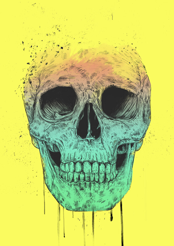 

Большой постер на стену Pop art skull 50х70 см без рамы, BSPOPART