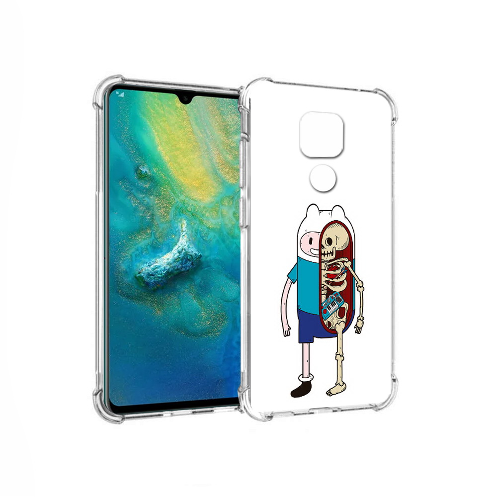 

Чехол MyPads Tocco для Huawei Mate 20x Финн скелет (PT124578.30.187), Прозрачный, Tocco