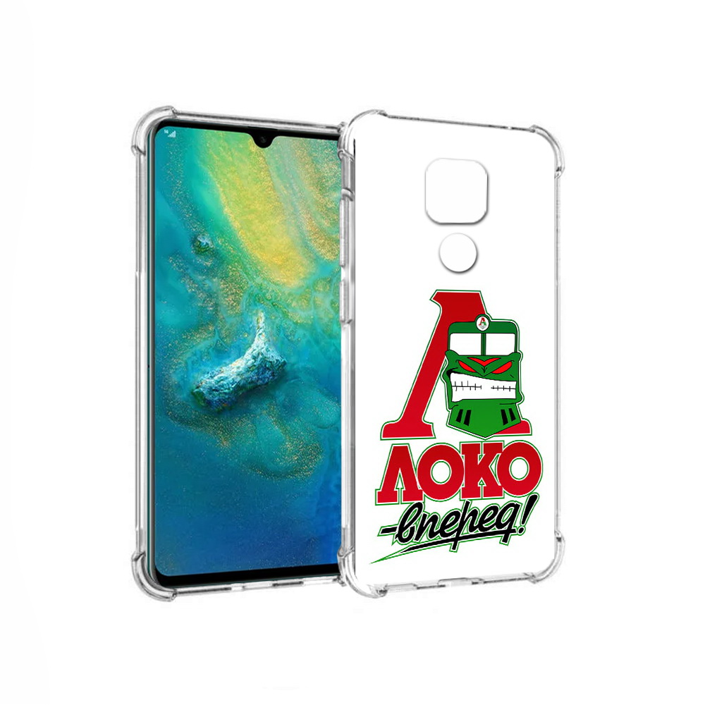 

Чехол MyPads Tocco для Huawei Mate 20x ФК локо вперед (PT124578.30.181), Прозрачный, Tocco