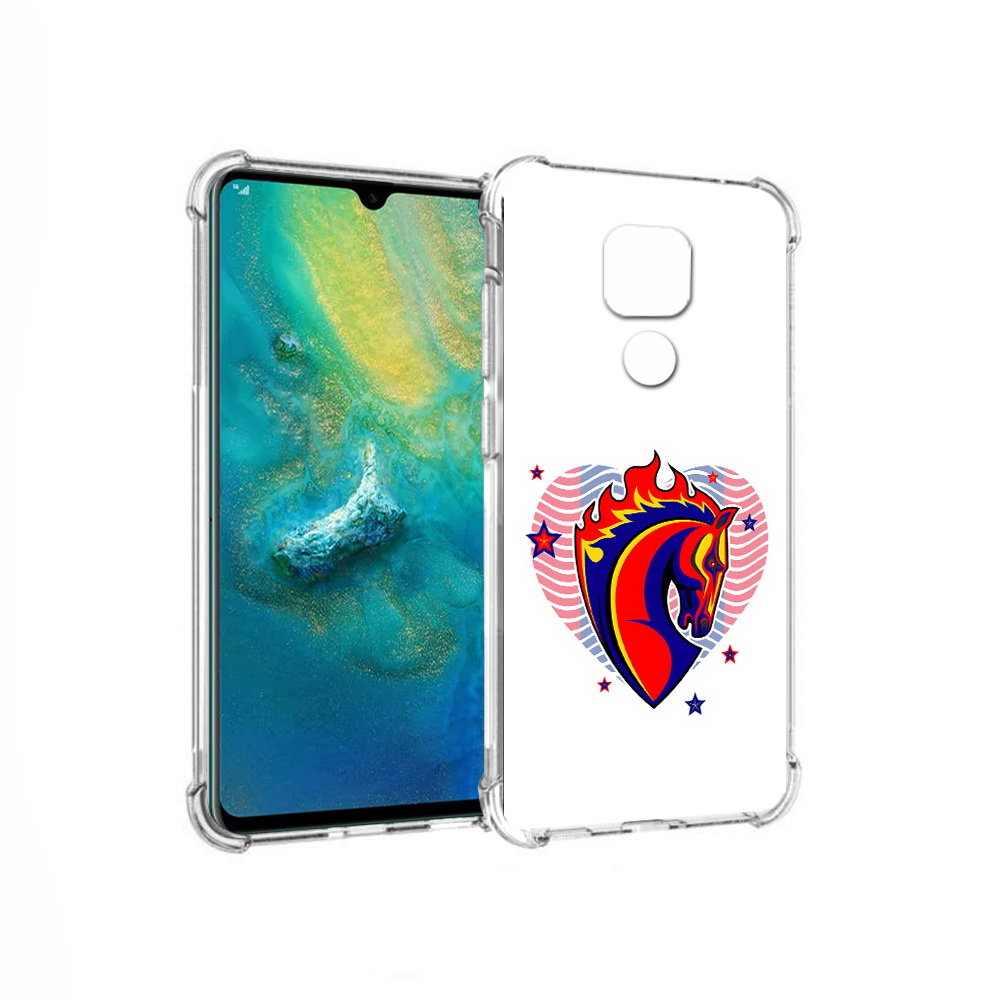 

Чехол MyPads Tocco для Huawei Mate 20x ФК ЦСЛ Лошадь (PT124578.30.180), Прозрачный, Tocco