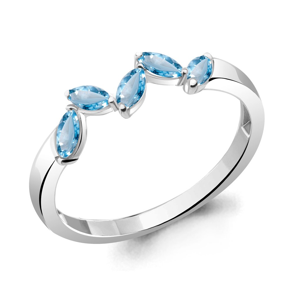 

Кольцо из серебра с топазом р., Aquamarine 6945605, 6945605_925_р