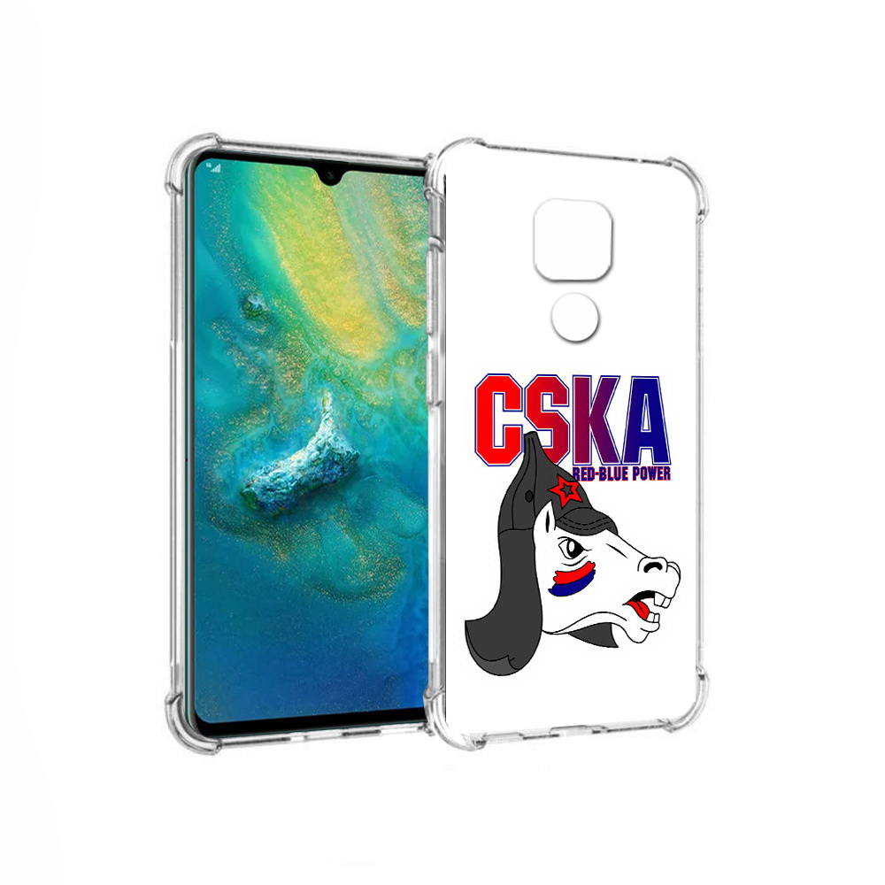 

Чехол MyPads Tocco для Huawei Mate 20x ФК ЦСК лошадка россия (PT124578.30.179), Прозрачный, Tocco
