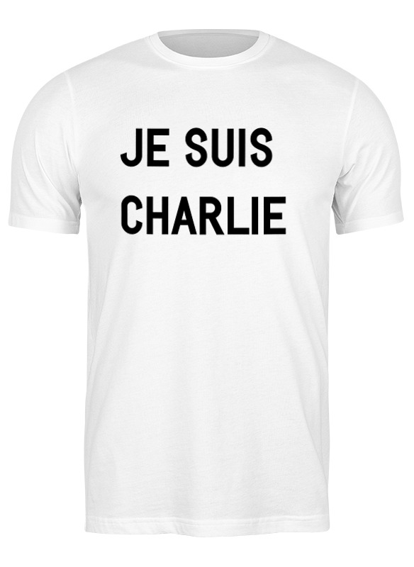 

Футболка мужская Printio Je suis charlie белая XL, Белый, Je suis charlie