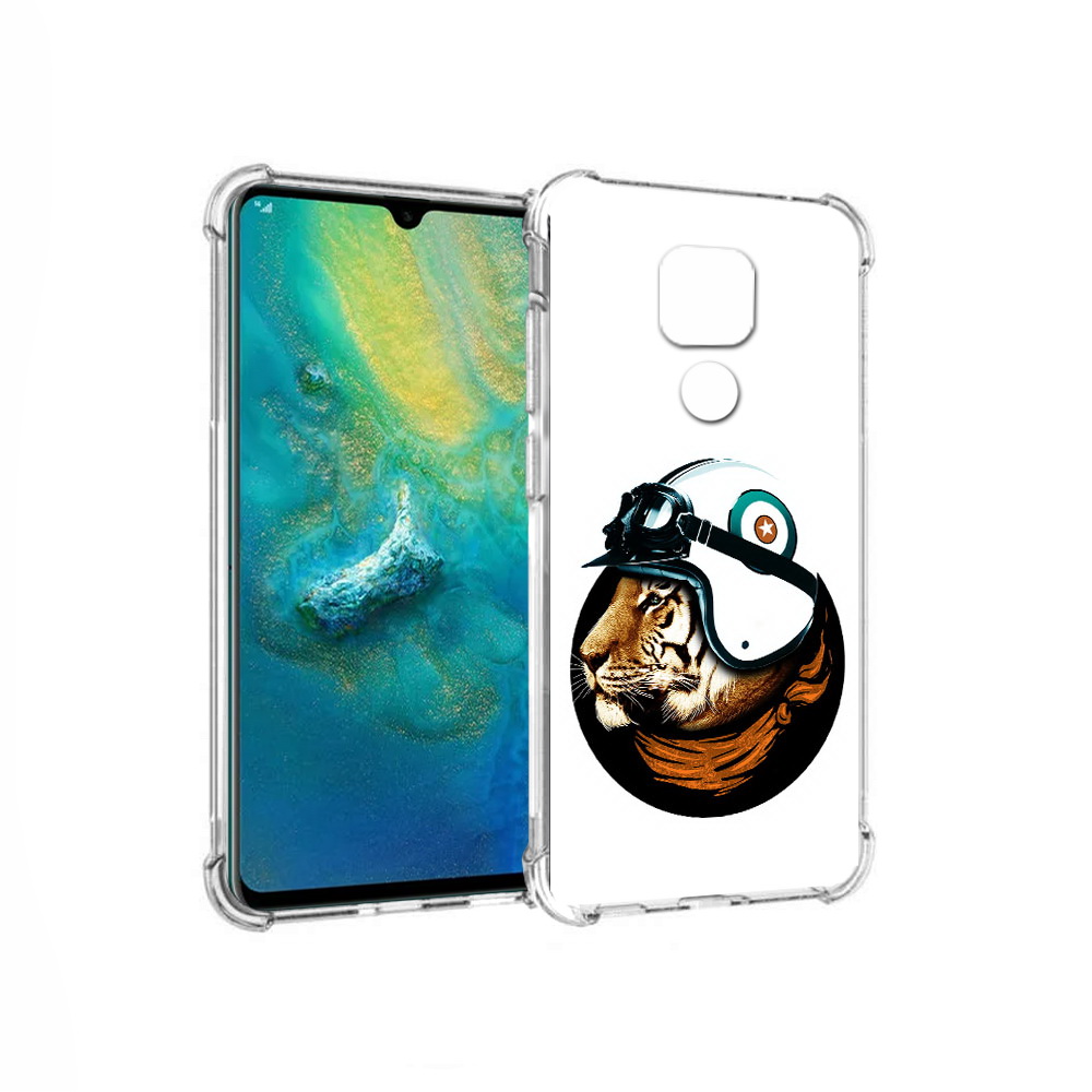 

Чехол MyPads Tocco для Huawei Mate 20x Тигр в шлеме (PT124578.30.171), Прозрачный, Tocco