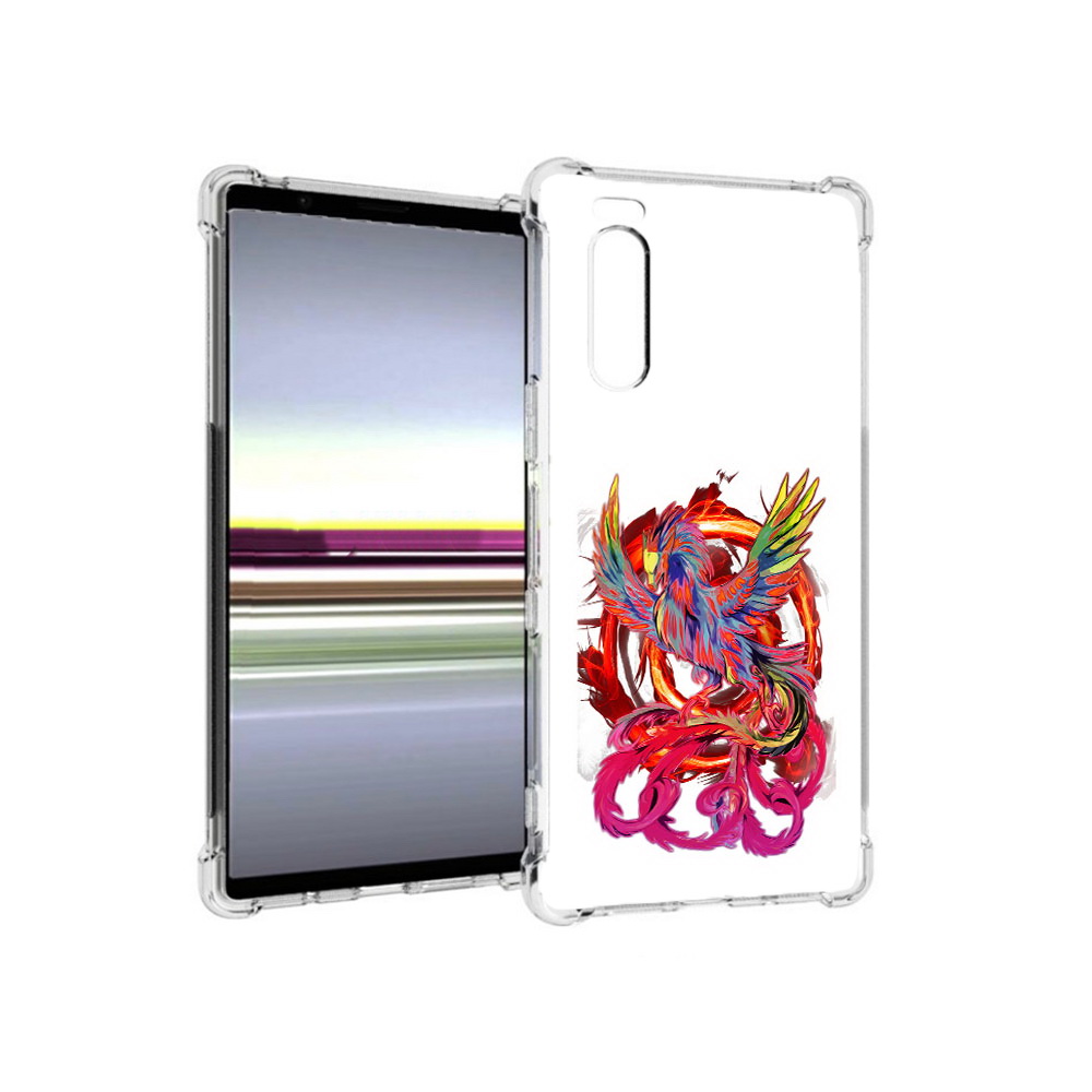 

Чехол MyPads Tocco для Sony Xperia 5 красочный феникс (PT139963.234.414), Прозрачный, Tocco