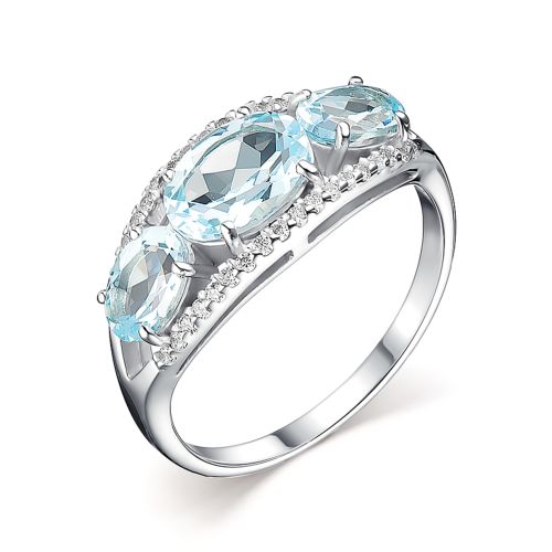

Кольцо из серебра с топазом р. 17 Dewi 901018034, 901018034