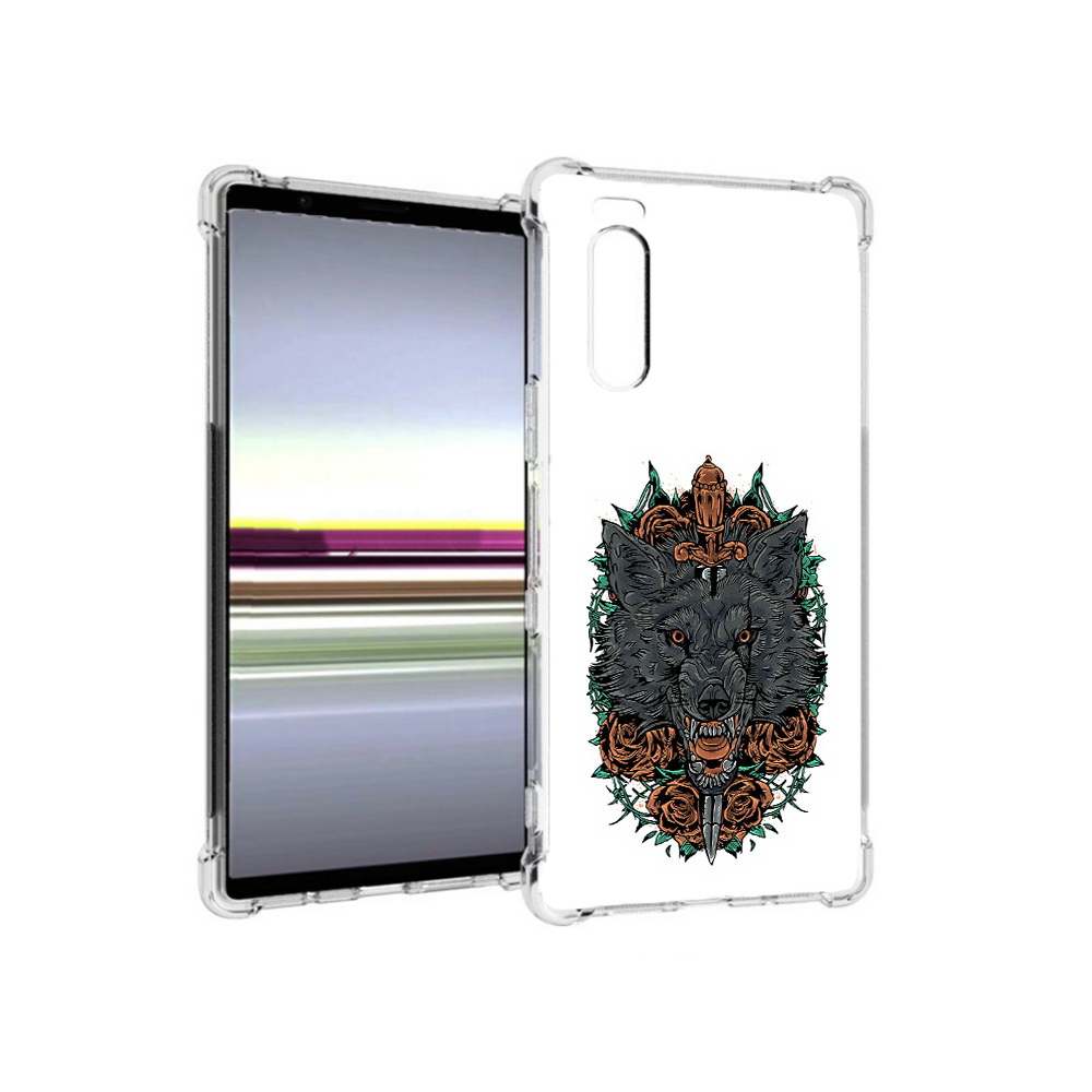 

Чехол MyPads Tocco для Sony Xperia 5 красивый злой волк (PT139963.234.409), Прозрачный, Tocco