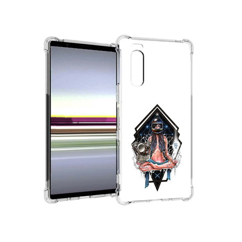 

Чехол MyPads Tocco для Sony Xperia 5 красивая девушка в шлеме (PT139963.234.406), Прозрачный, Tocco