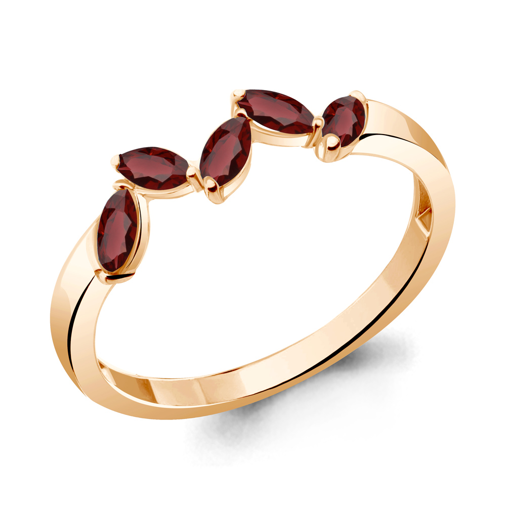 

Кольцо из серебра с гранатом р. Aquamarine 6945603, 6945603_925_з