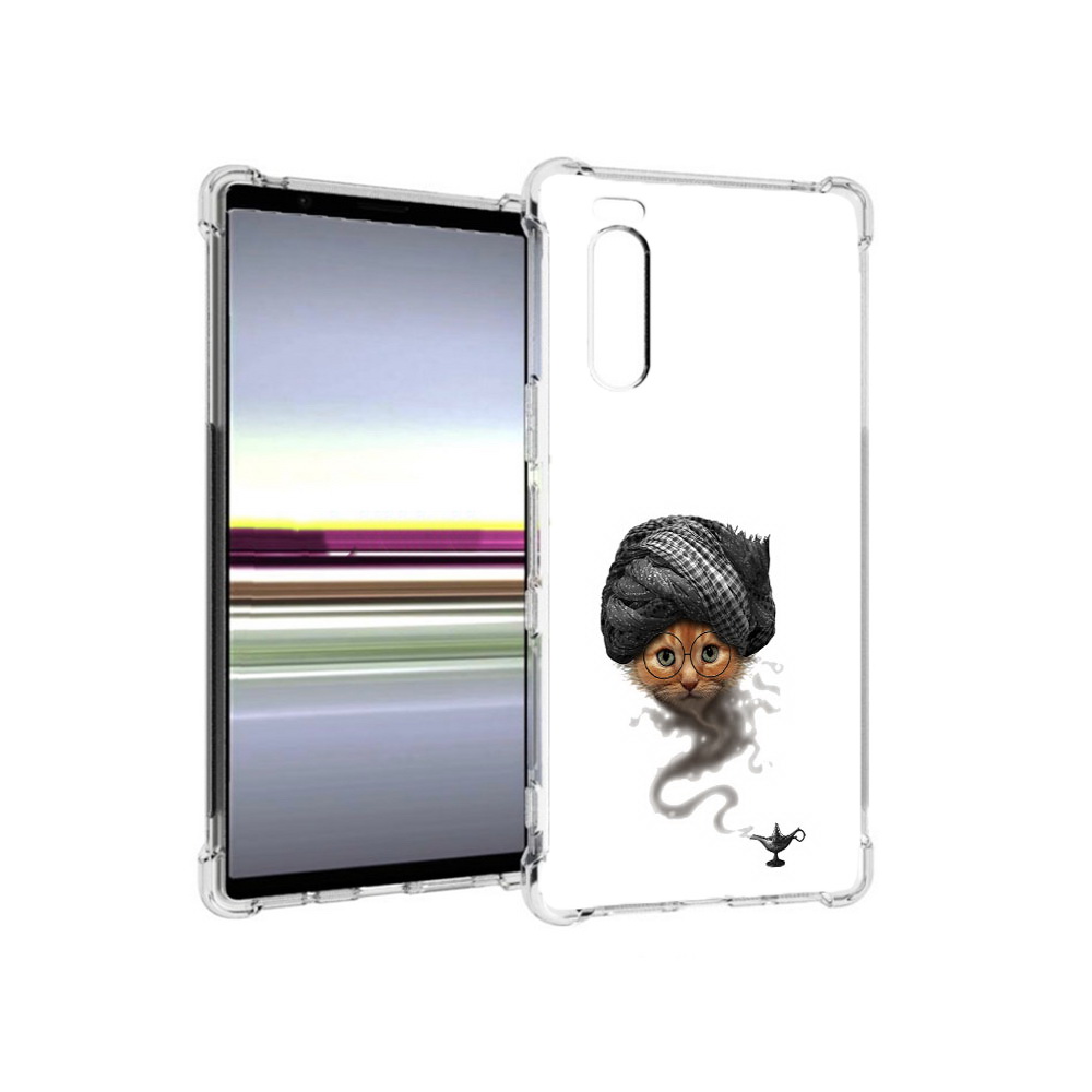 

Чехол MyPads Tocco для Sony Xperia 5 кот джин (PT139963.234.398), Прозрачный, Tocco