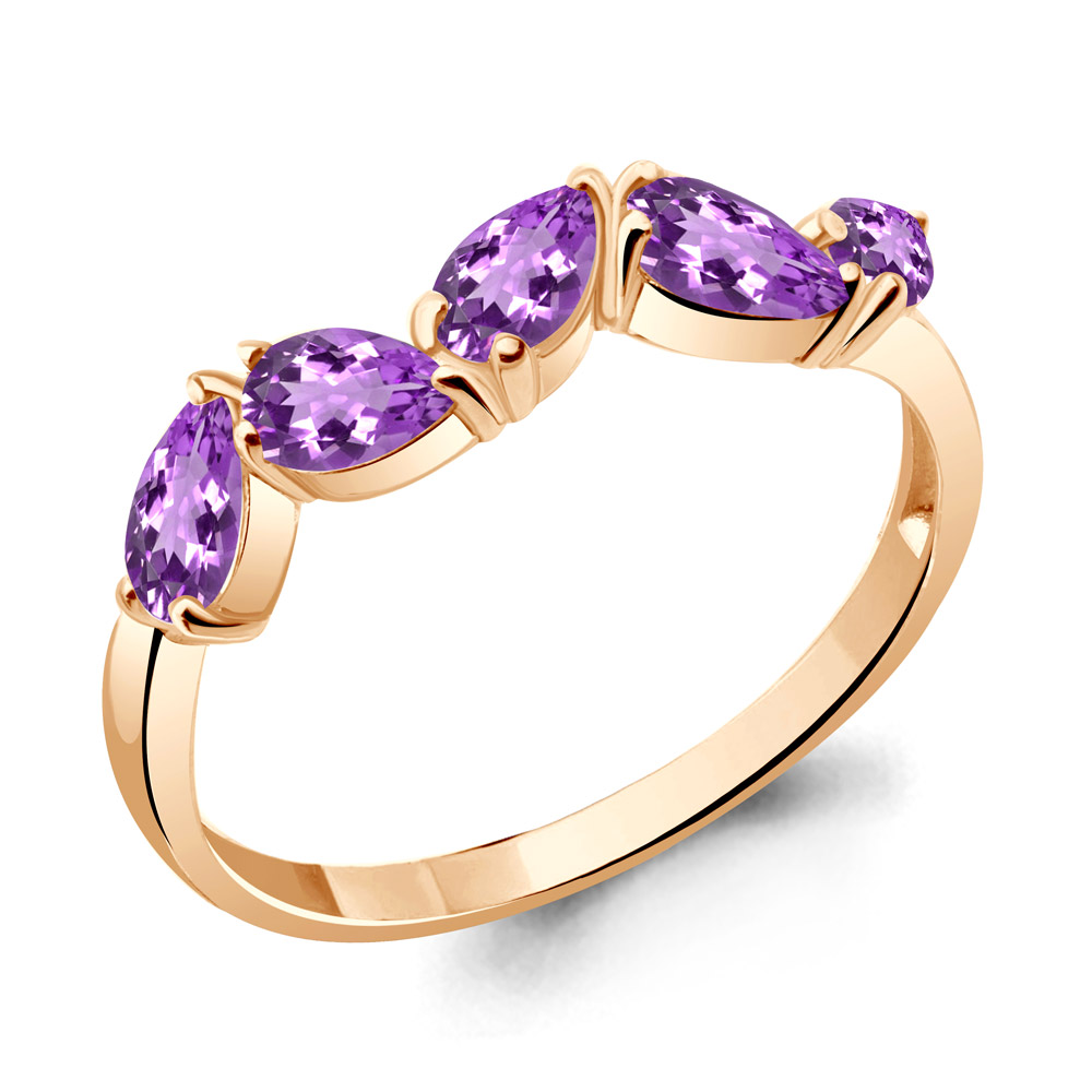 

Кольцо из серебра с аметистом р., Aquamarine 6945704, 6945704_925_з