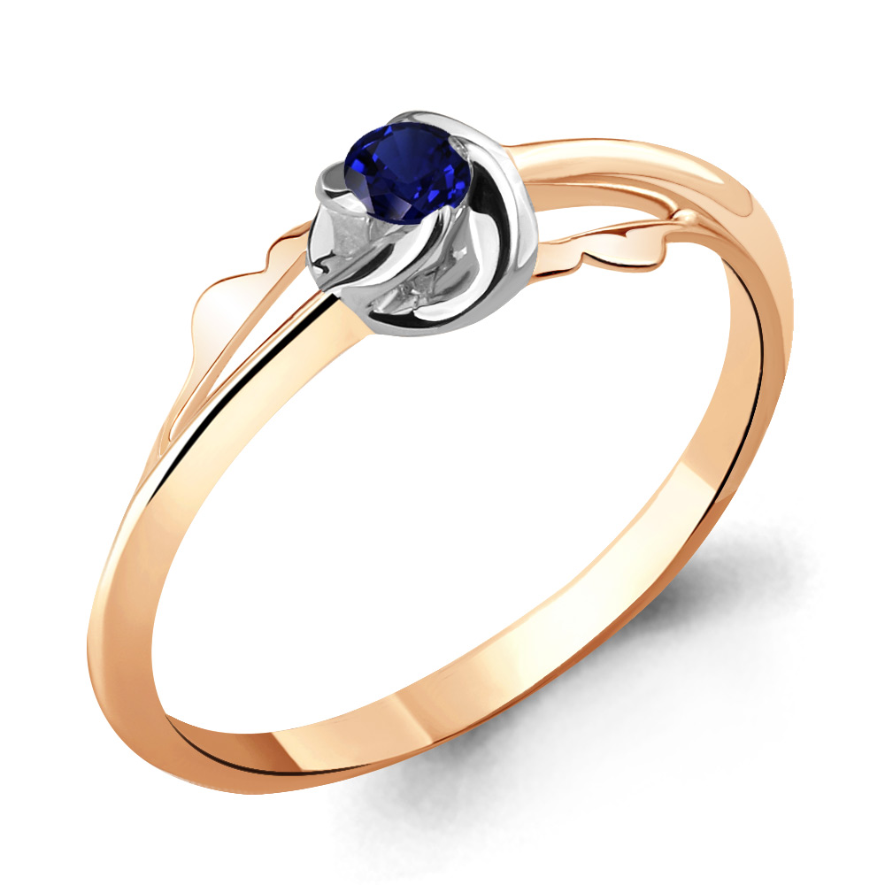 

Кольцо из серебра с сапфиром р. Aquamarine 60151, 060151_925_з