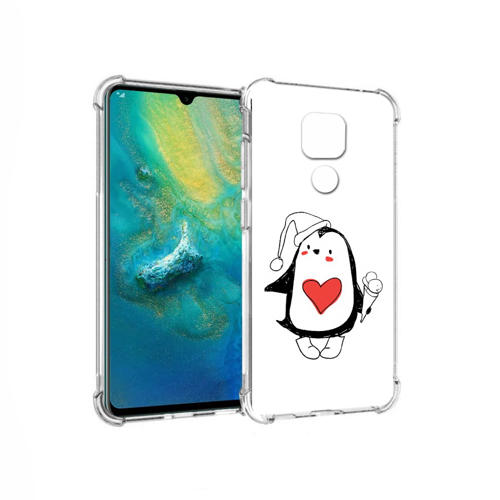 

Чехол MyPads Tocco для Huawei Mate 20x Пингвин с мороженым (PT124578.30.135), Прозрачный, Tocco
