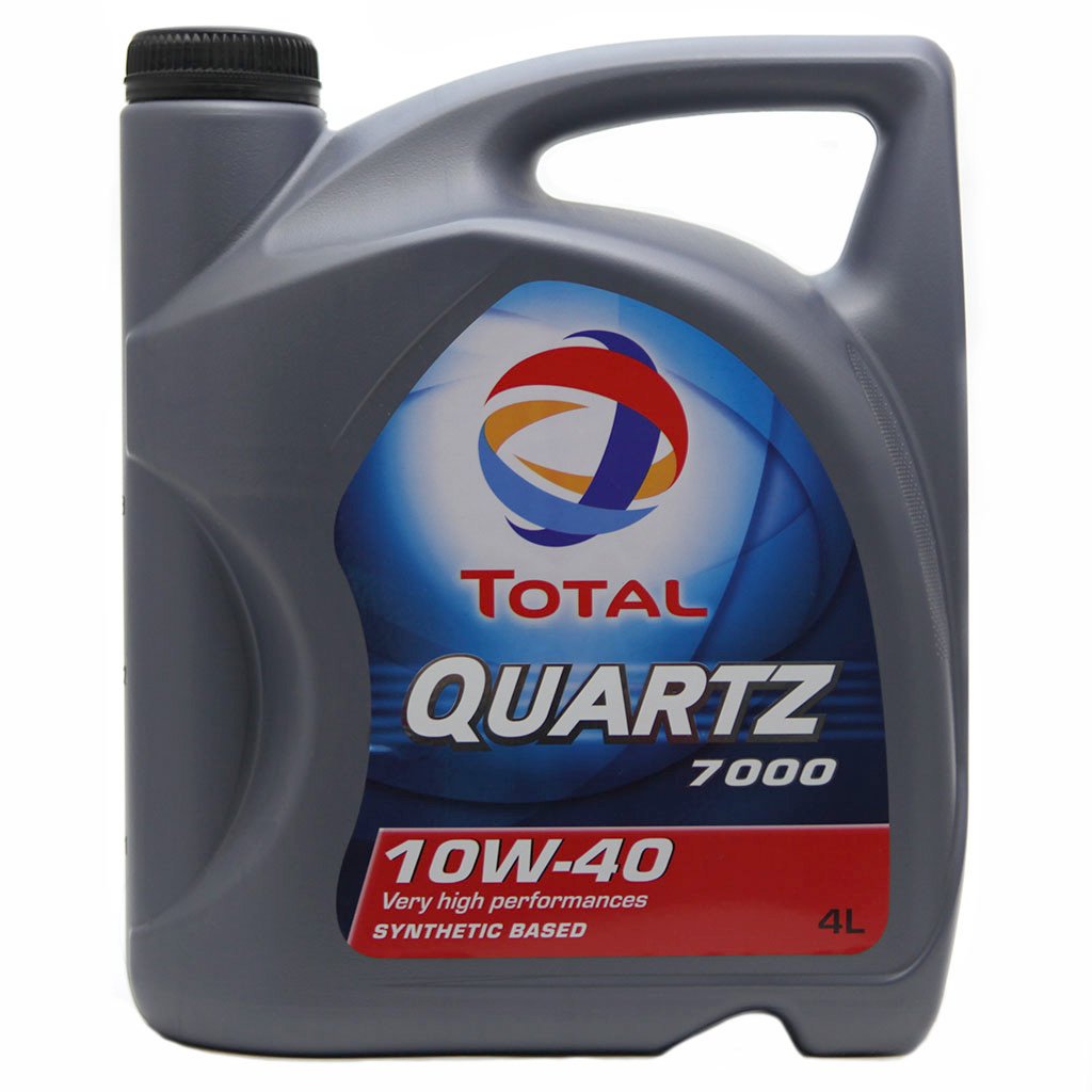Моторное масло TOTAL полусинтетическое 10W40 QUARTZ 7000 4л