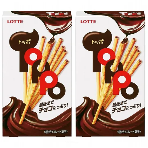 

Соломка LOTTE с шоколадной начинкой "Toppo", 2 шт. х 72г Japan