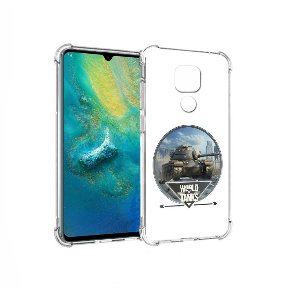 

Чехол MyPads Tocco для Huawei Mate 20x Мир танков (PT124578.30.119), Прозрачный, Tocco
