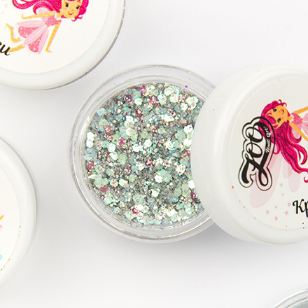 

Набор, Zoo Nail Art, Шестигранники микс «Крылья феи» №1407, 3 шт.