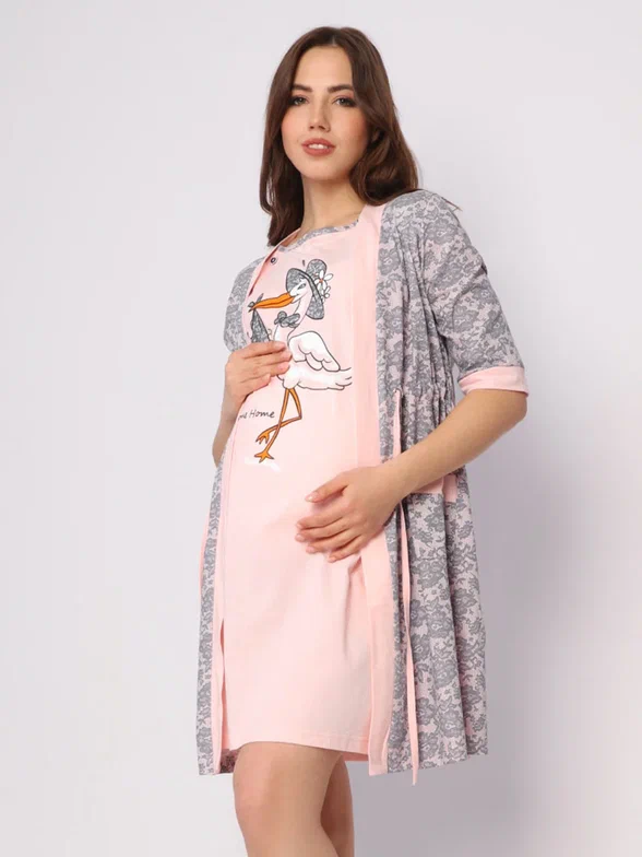 

Комплект домашний для беременных женский Fashion Margo КЖ0261 розовый 48 RU, КЖ0261