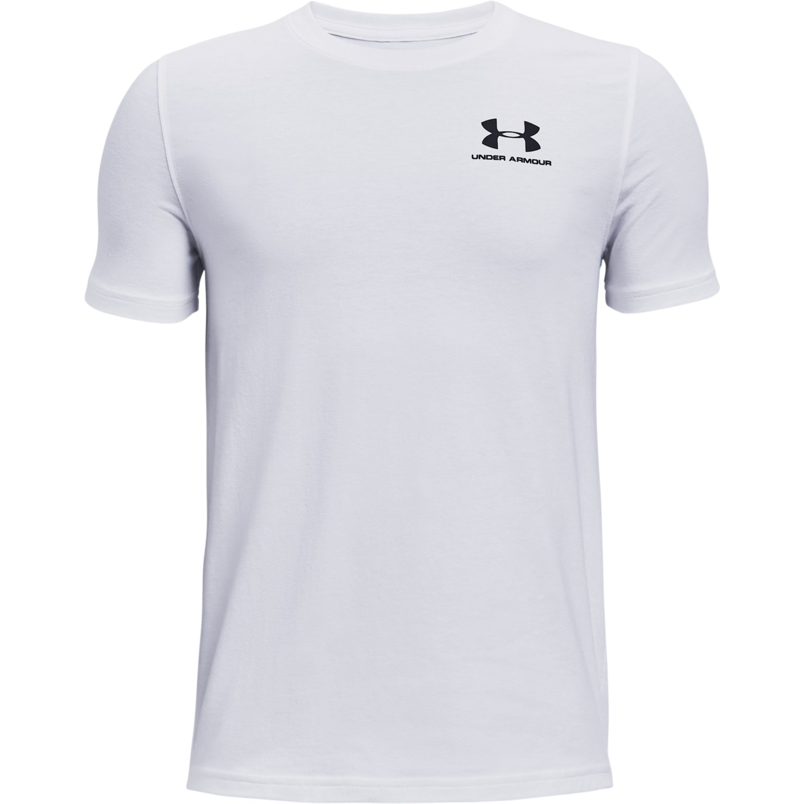 фото Футболка under armour cotton short sleeve t-shirt 1363294-100 белый р.158