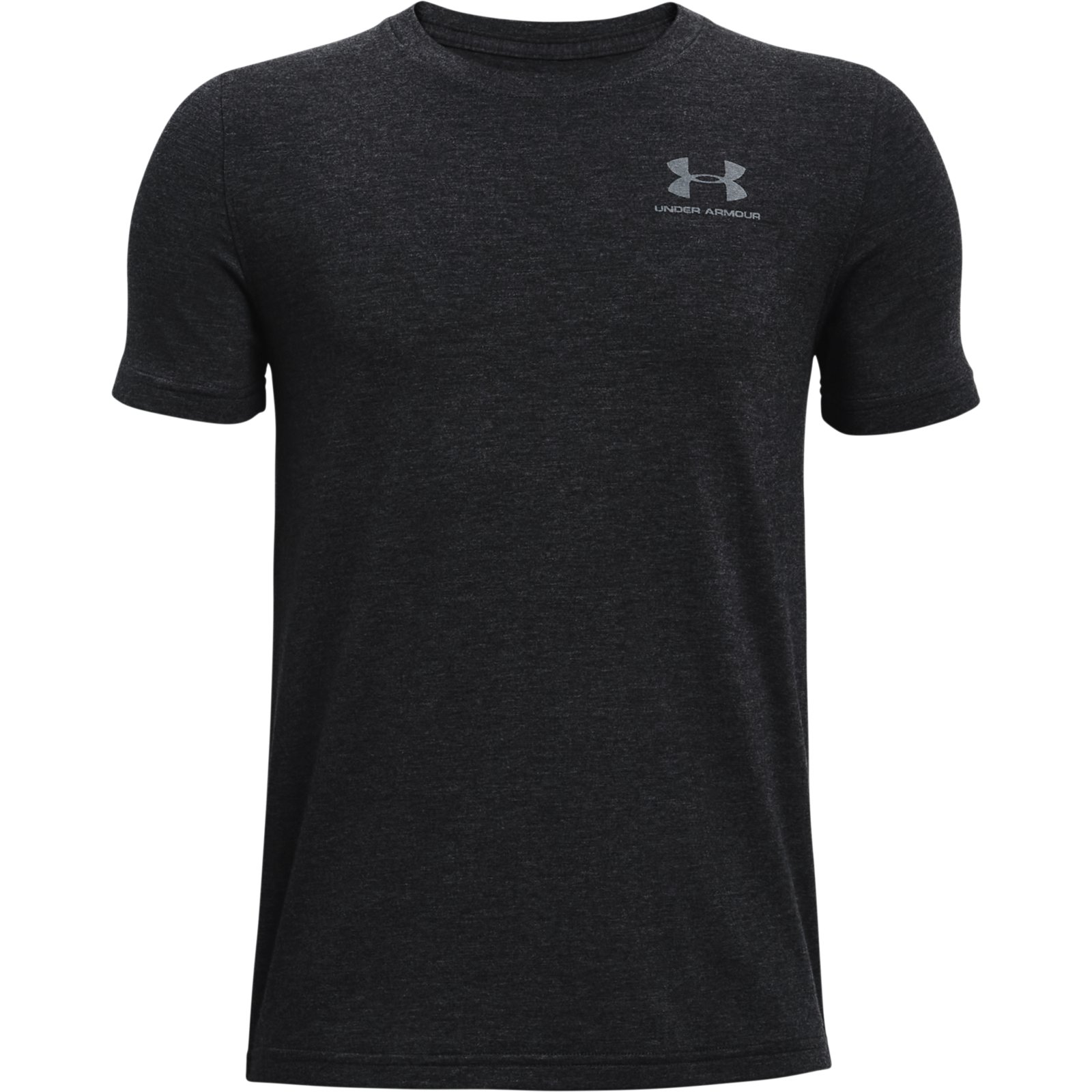 фото Футболка under armour cotton short sleeve t-shirt 1363294-001 черный р.158