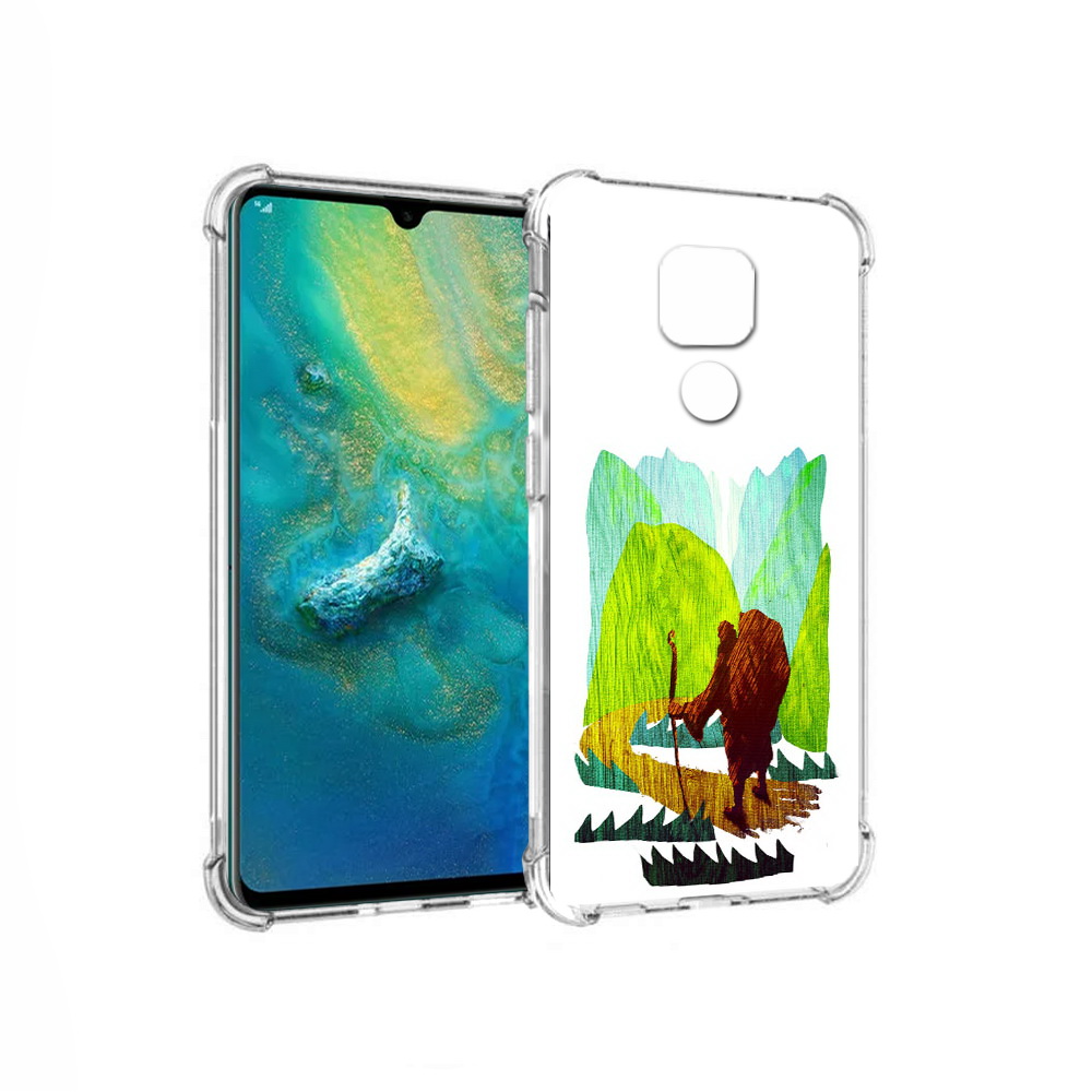 

Чехол MyPads Tocco для Huawei Mate 20x Лесная тропа (PT124578.30.106), Прозрачный, Tocco