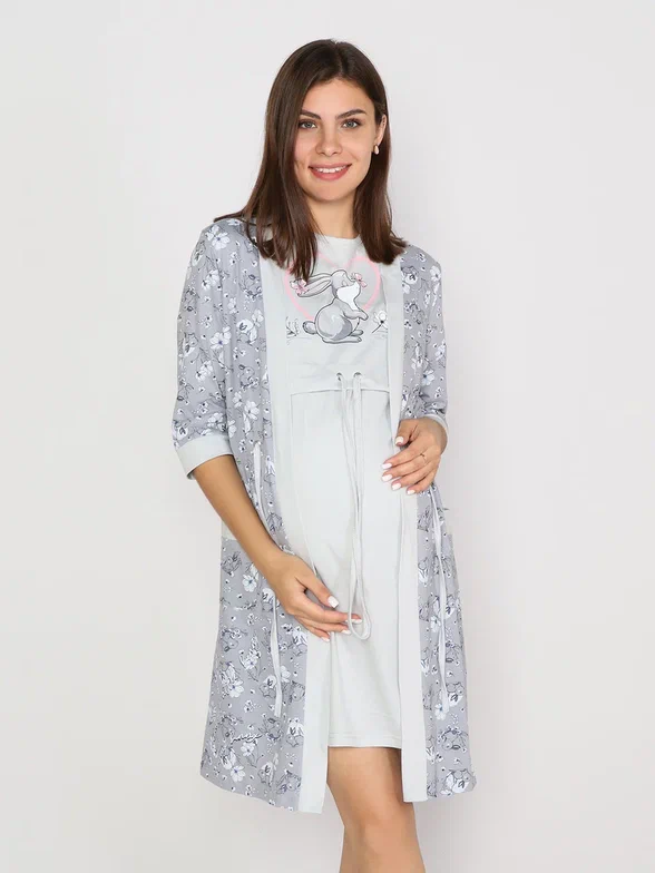 

Комплект домашний для беременных женский Fashion Margo КЖ0204 серый 46 RU, КЖ0204