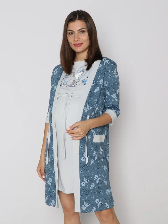 

Комплект домашний для беременных женский Fashion Margo КЖ0204 серый 58 RU, КЖ0204