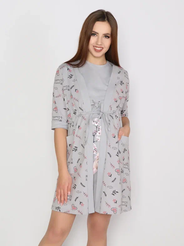 

Комплект домашний для беременных женский Fashion Margo КЖ0224 серый 46 RU, КЖ0224