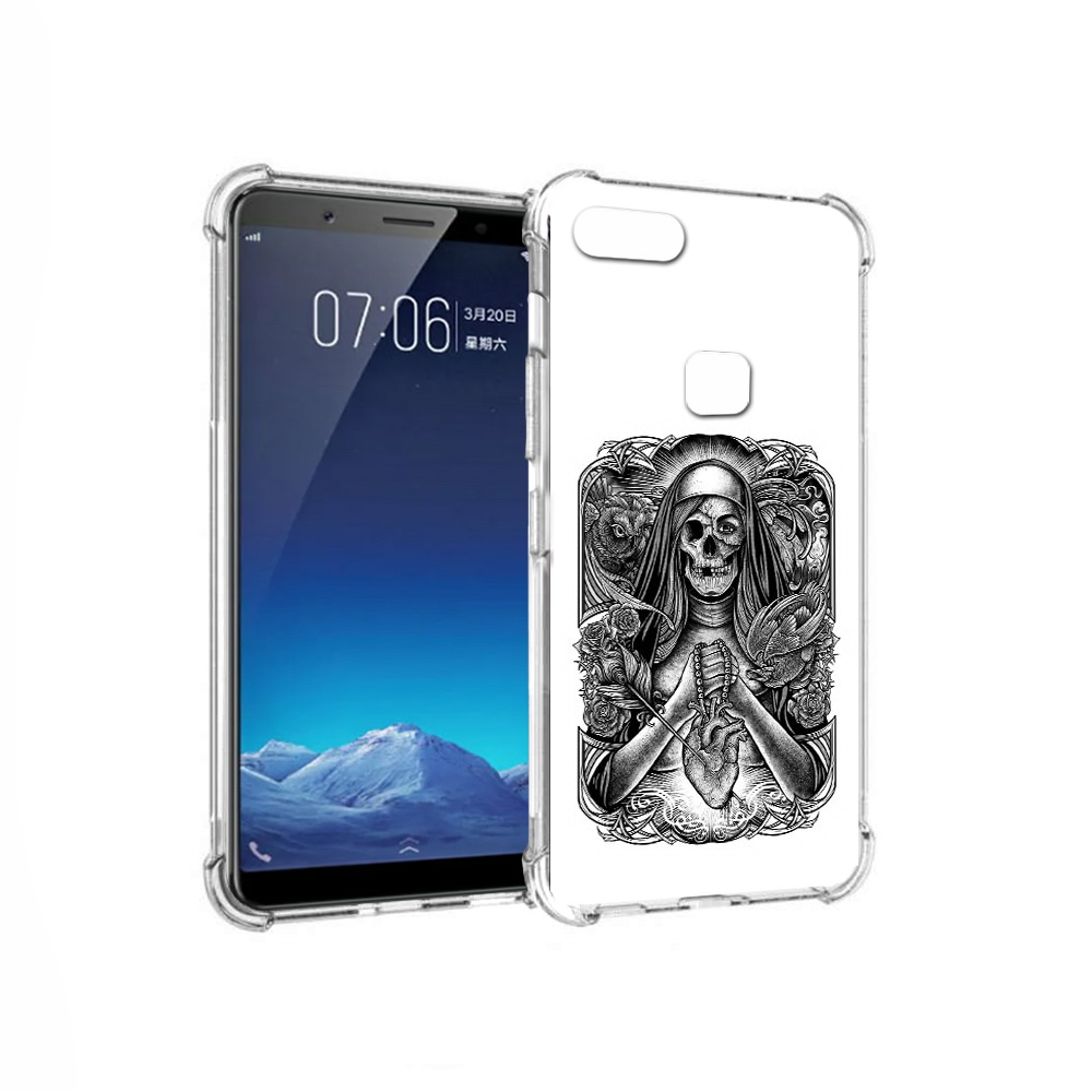

Чехол MyPads Tocco для Vivo X20 скелет с сердцем (PT108350.433.603), Прозрачный, Tocco