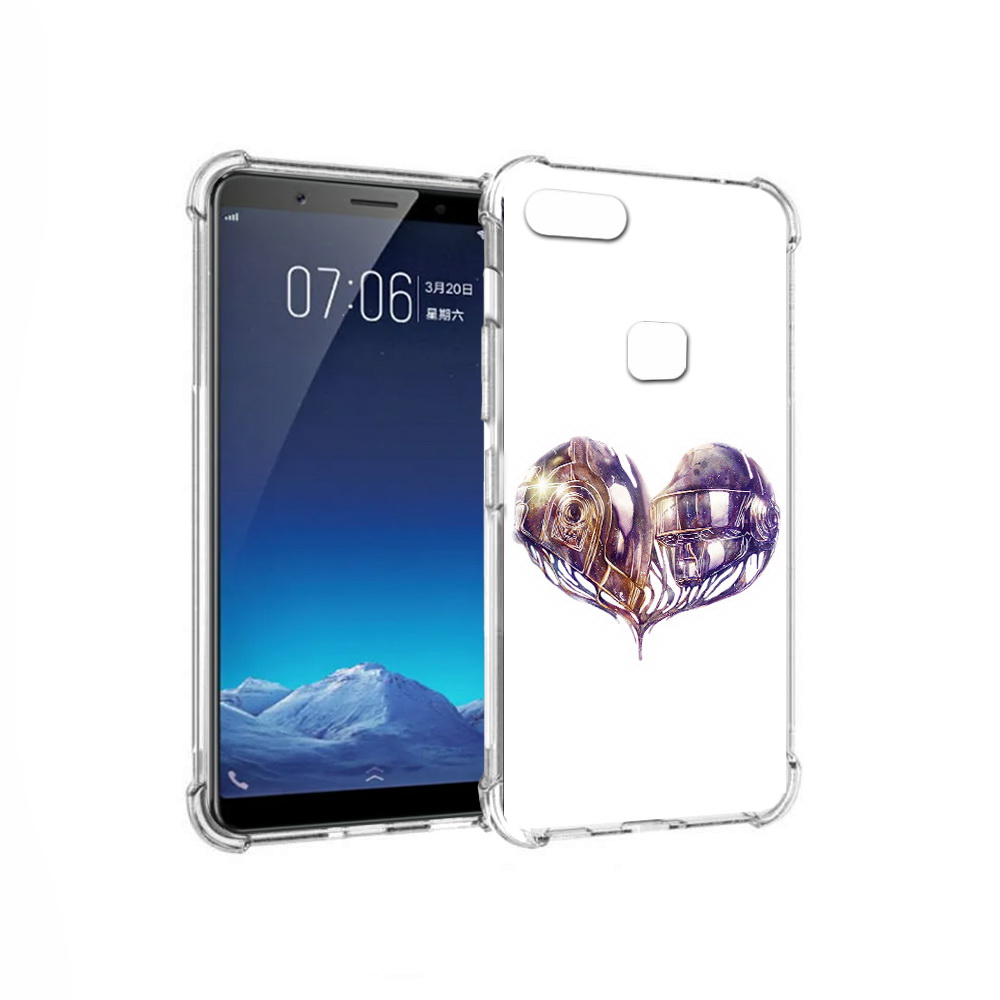 

Чехол MyPads Tocco для Vivo X20 сердце абстракция (PT108350.433.596), Прозрачный, Tocco