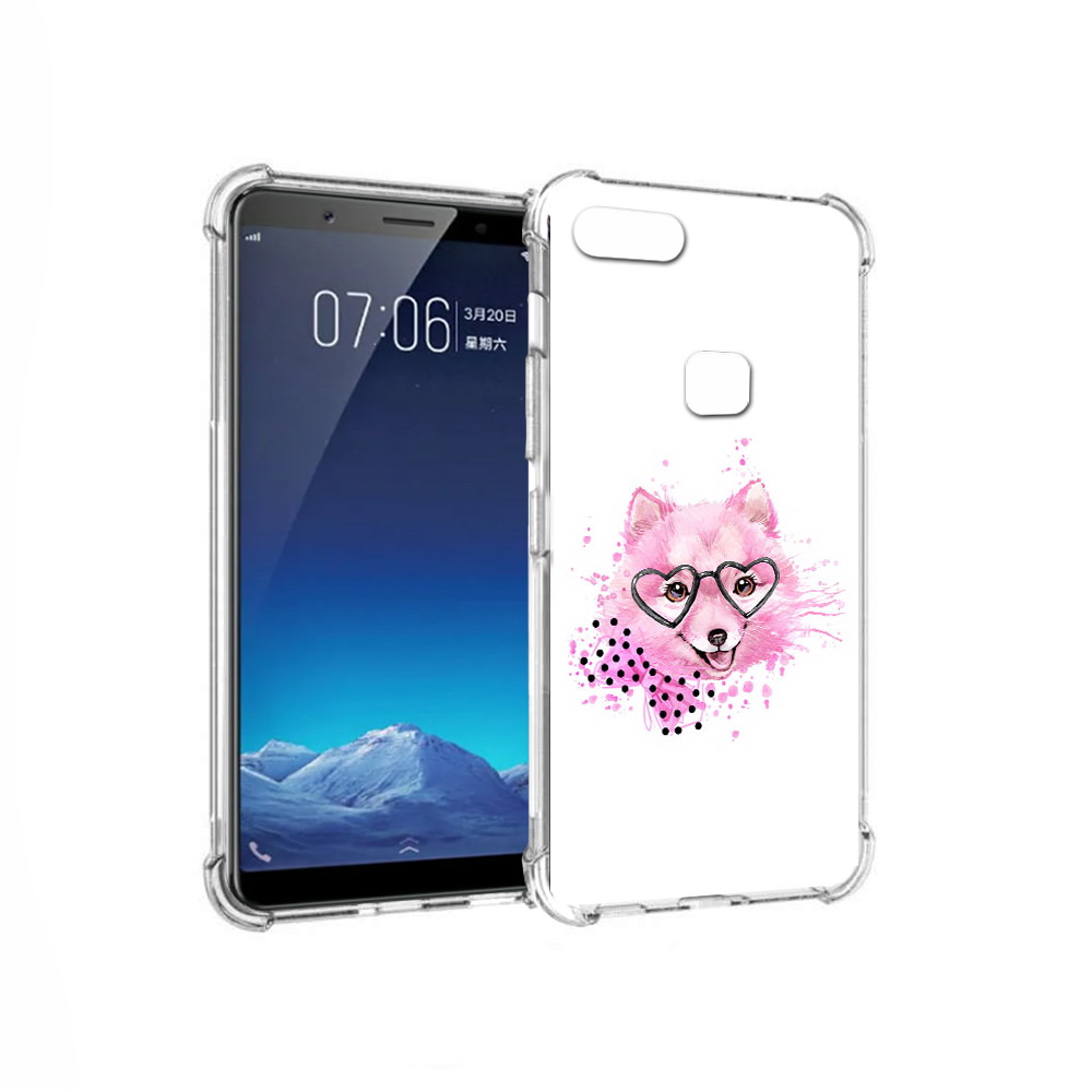 

Чехол MyPads Tocco для Vivo X20 розовый волченок (PT108350.433.585), Прозрачный, Tocco