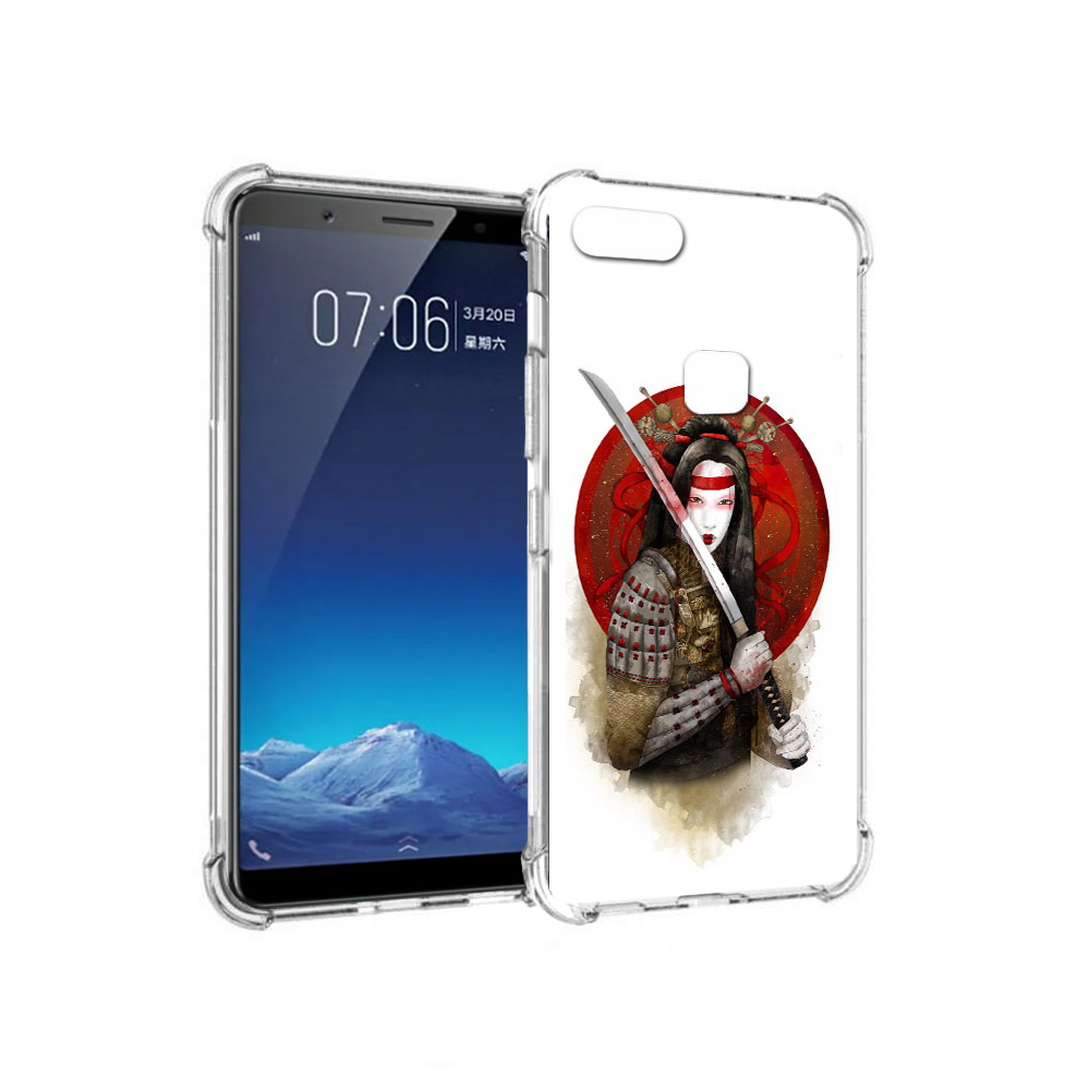 

Чехол MyPads Tocco для Vivo X20 рисованная девушка с катаной (PT108350.433.580), Прозрачный, Tocco