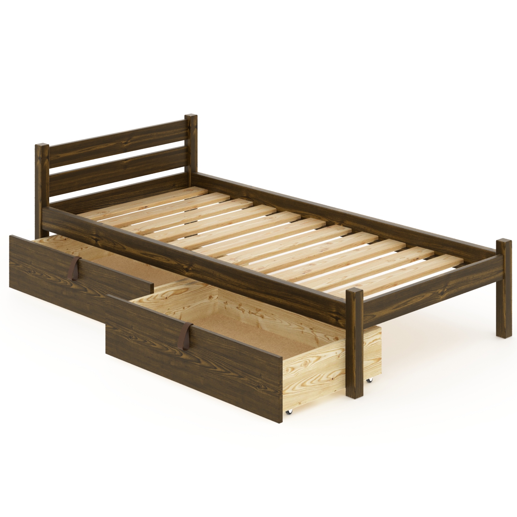 

Кровать односпальная Solarius Классическая 100kltemd-190-2yash темный дуб 100х190 см, Коричневый, 100kltemd-190-2yash