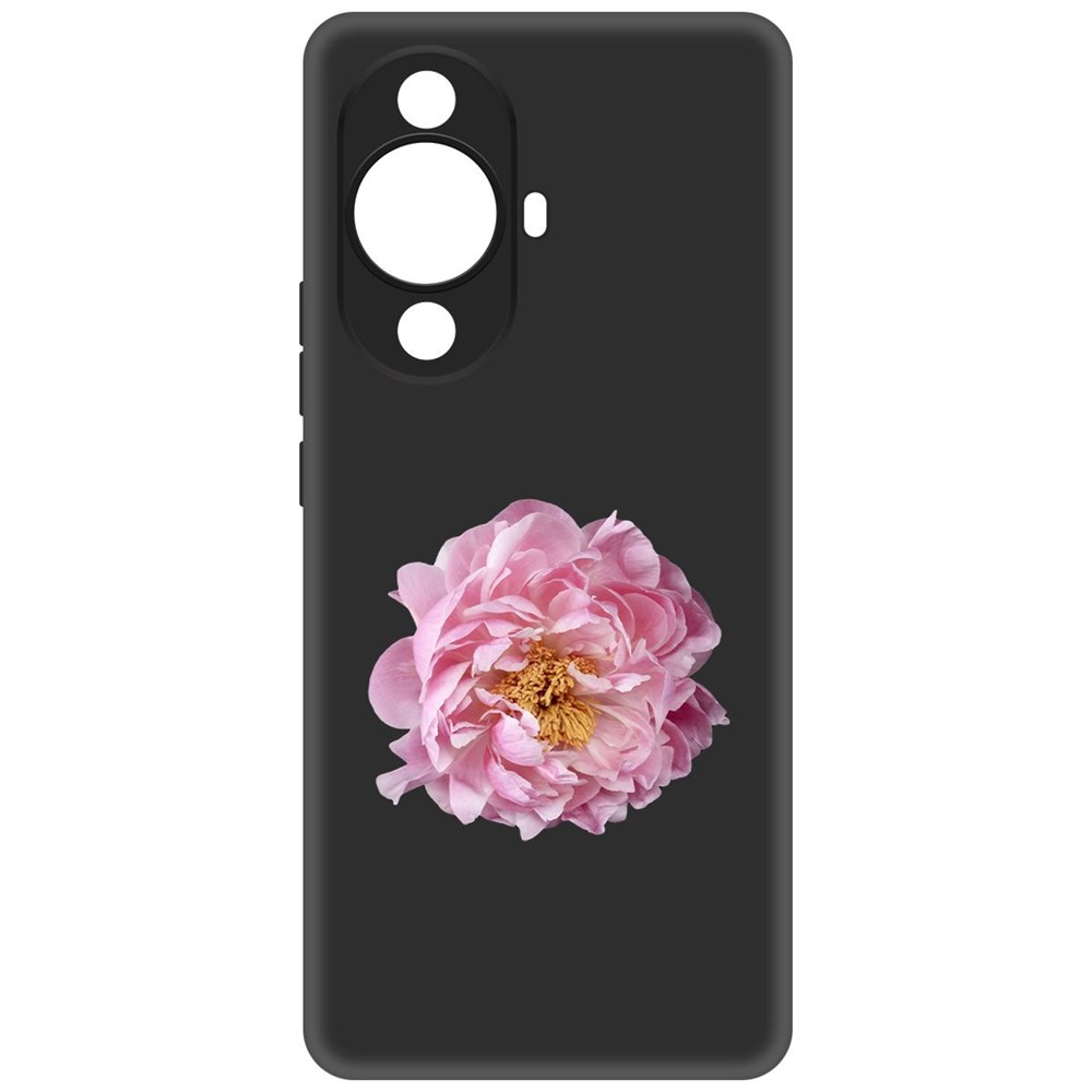 

Чехол-накладка Krutoff Soft Case Розовый пион для Huawei Nova 11 Pro, Черный