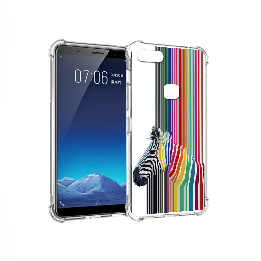 

Чехол MyPads Tocco для Vivo X20 радужная зебра (PT108350.433.565), Прозрачный, Tocco